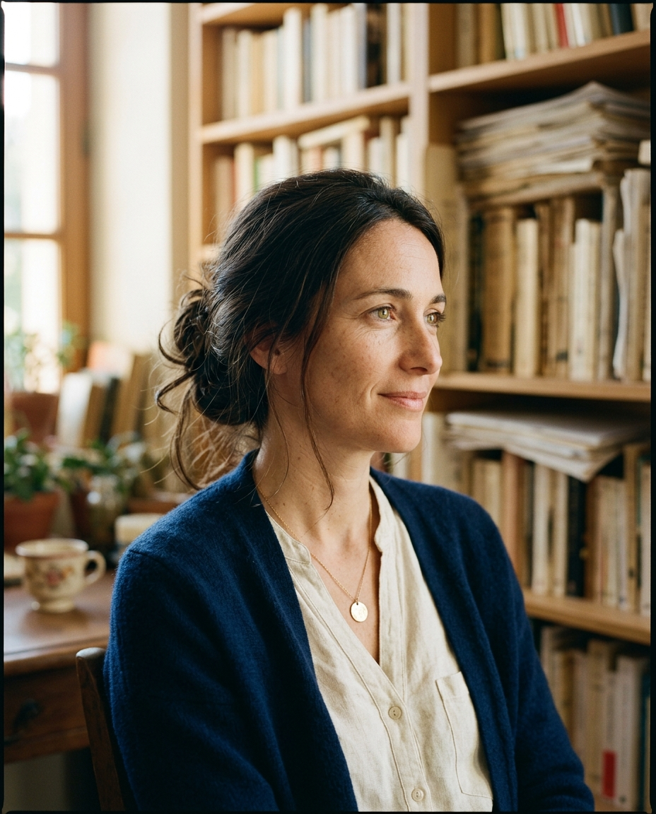 Inès Vaurelle, voyante par mail à Aix-en-Provence — portrait éditorial dans son bureau